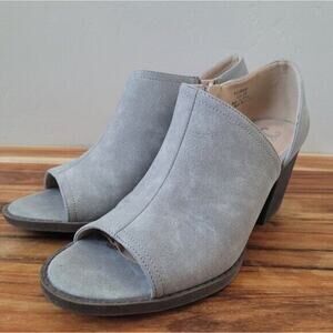 Journee Collection Womens Size 6.5‎ Gray Hartli D'Orsay Peep Toe Heel Sandals